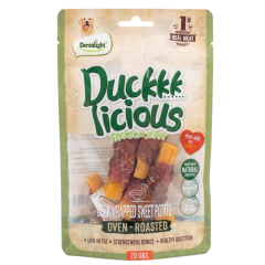 DENTALIGHT DUCKKK JERKY OF DUCK WRAPPED SWEET POTATO 70 GR