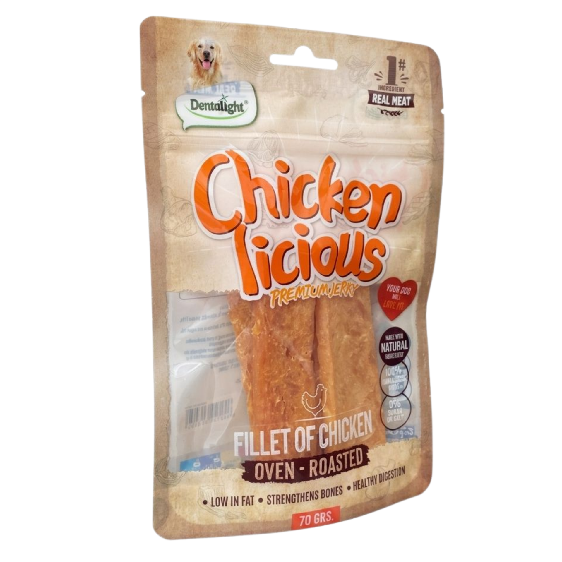 DENTALIGHT CHICKEN FILLET OF CHICKEN 70 GR