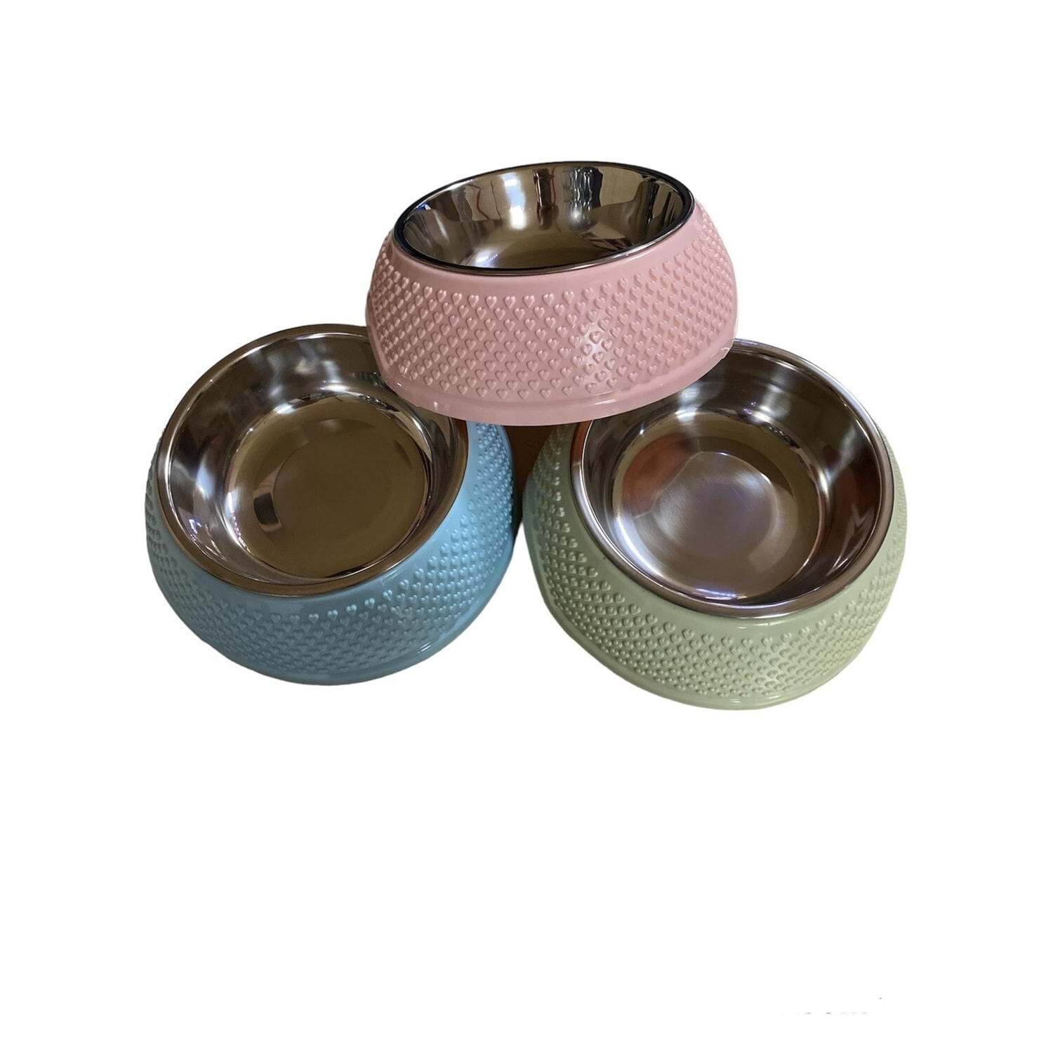 CANS YUVARLAK ÇELİK HAZNELİ TEKLİ MAMA KABI 18.5 CM STY0196