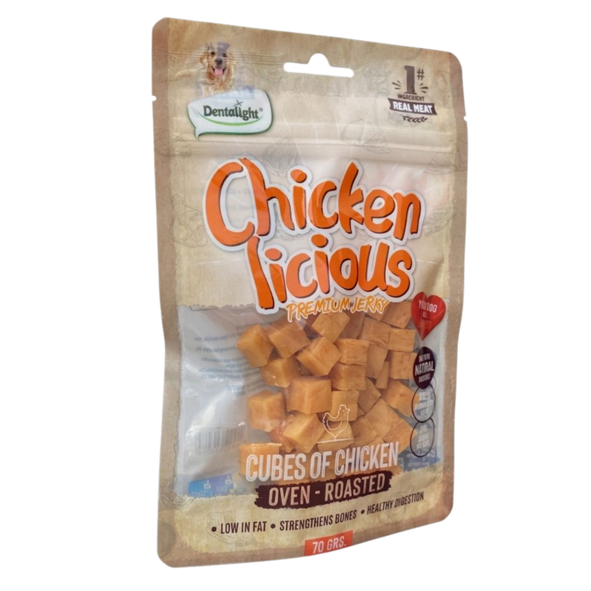 DENTALIGHT CHICKEN CUBE OF CHICKEN 70 GR