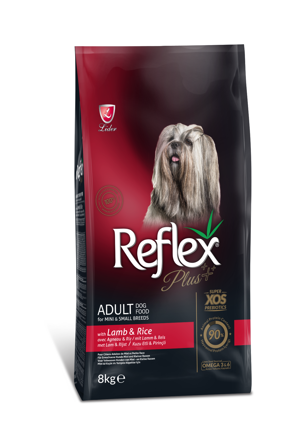 REFLEX PLUS KÜÇÜK IRK KÖPEK MAMASI KUZU PİRİNÇ 8 KG