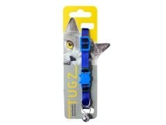 TUGZ KEDİ BOYUN TASMA EKOSE DESENLİ 10 MM X 28 CM