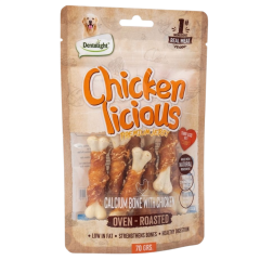 DENTALIGHT CHICKEN CALCIUM BONE WITH CHICKEN  70 GR