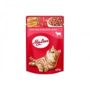 MY LOVE SOS İÇİNDE DANA ETLİ POUCH KEDİ MAMASI 100 GR
