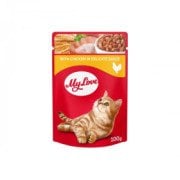 MY LOVE SOS İÇİNDE TAVUK ETLİ POUCH KEDİ MAMASI 100 GR