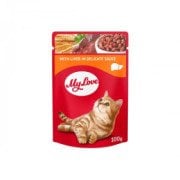MY LOVE SOS İÇİNDE CİĞERLİ POUCH KEDİ MAMASI 100 GR
