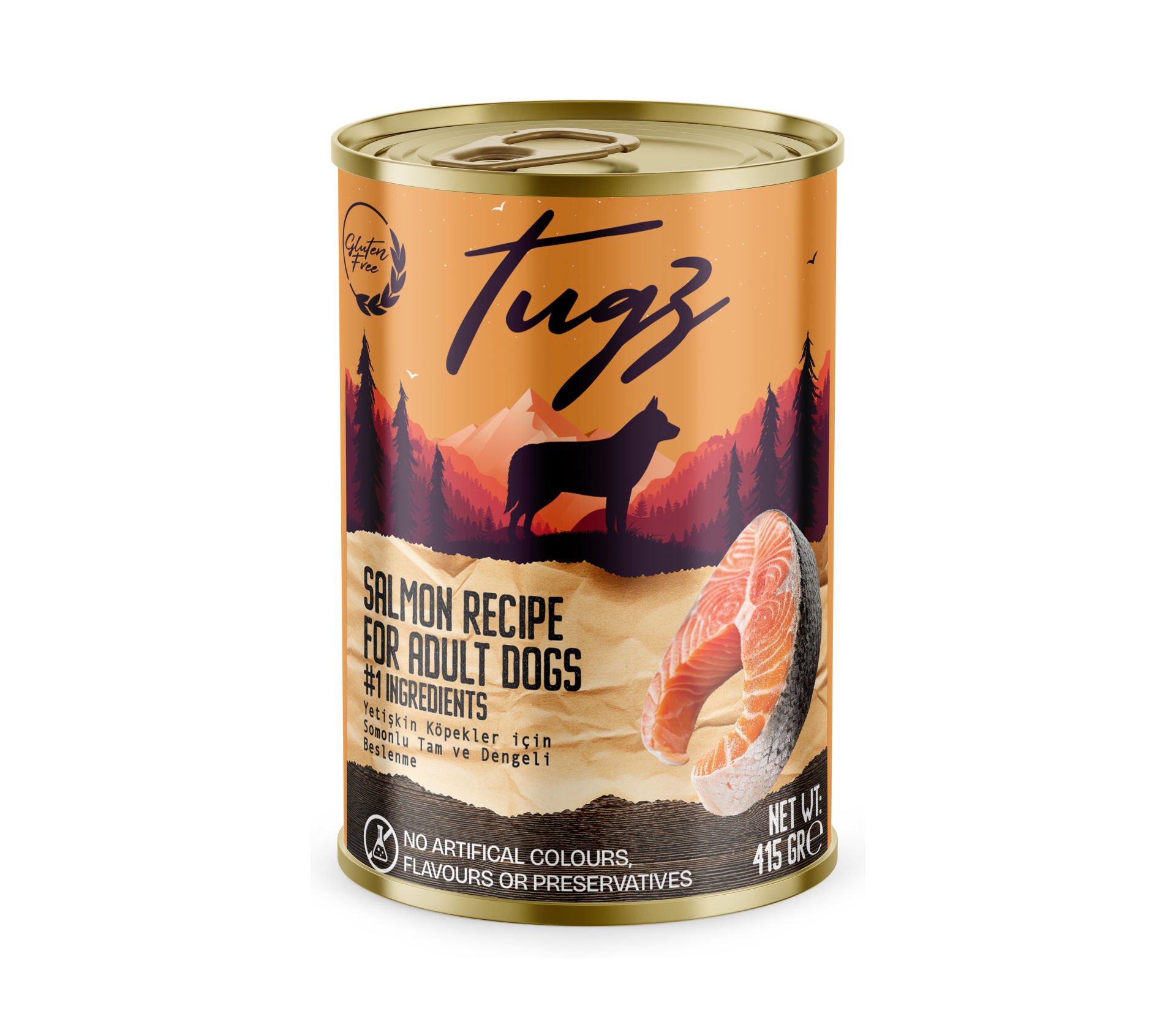 TUGZ SOMONLU YETİŞKİN KÖPEK KONSERVE 415 GR