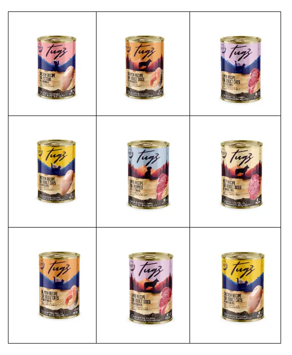 TUGZ KEDİ-KÖPEK KONSERVE 415 GR (10 KOLİ VE ÜSTÜ FİYATIDIR)