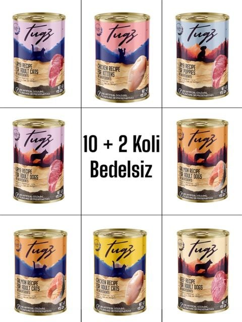 TUGZ KEDİ-KÖPEK KONSERVE 415 GR (288  Adet)
