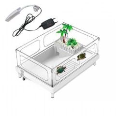 SOBO PLASTİK KAPLUMBAĞA BAHÇESİ LAMBALI 38X27X18 CM