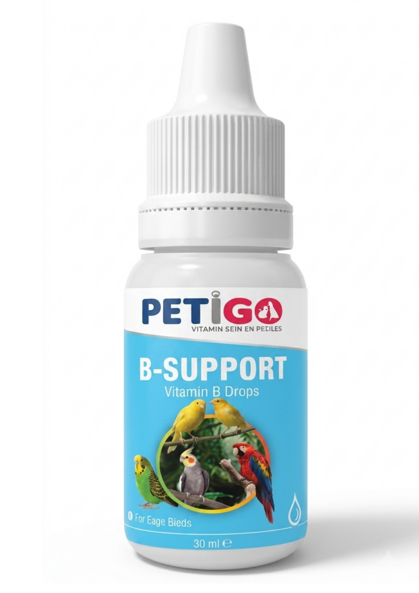 3019 PETİGO B SUPPORT 30 ML (KUŞLAR İÇİN B VİTAMİNİ) ( KUTU İÇİ 6 ADETTİR)