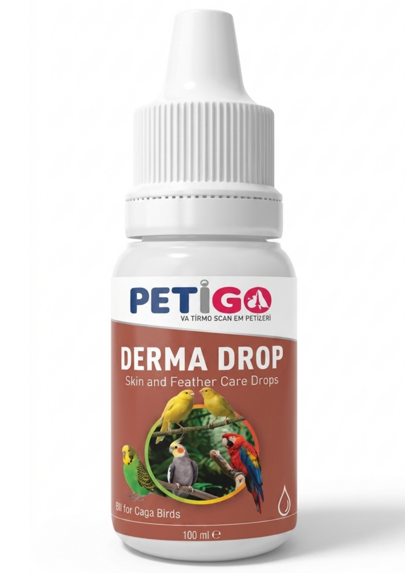 3019 PETİGO DERMA DROP 30 ML (KUŞLAR İÇİN TÜY BAKIM DAMLA) ( KUTU İÇİ 6 ADETTİR)