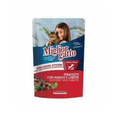 MİGLİOR GATTO KEDİ BİFTEK&HAVUÇ PARÇA POUCH 100GR