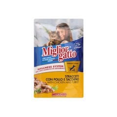 MİGLİOR GATTO KEDİ TAVUK&HİNDİ PARÇA POUCH 100GR