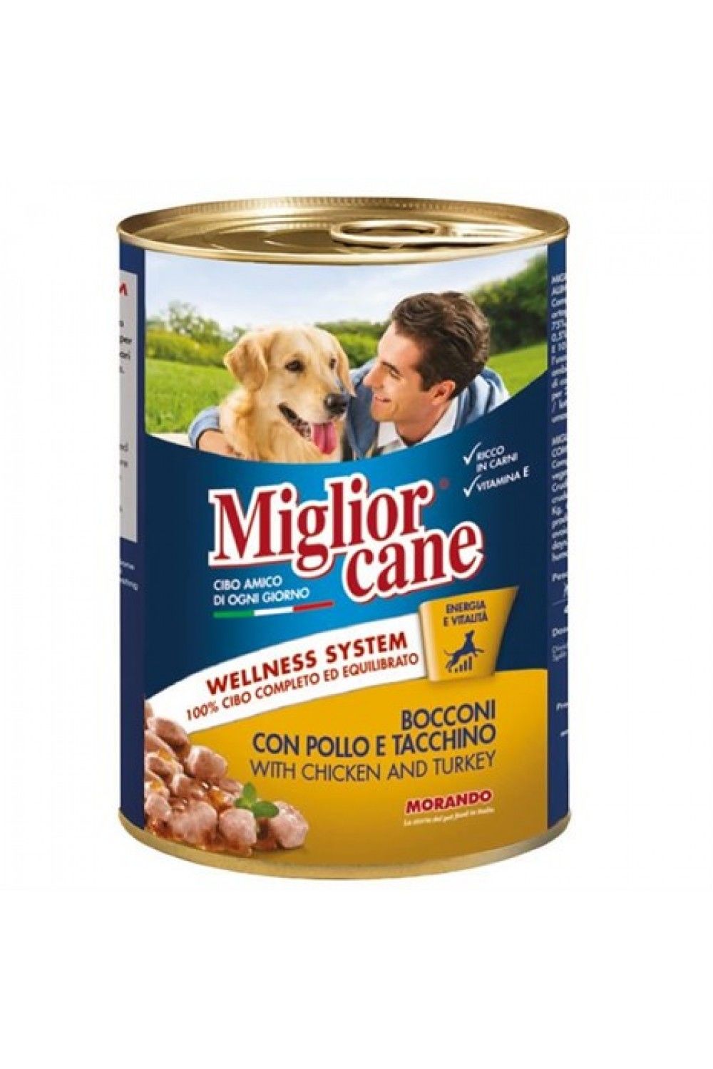 MİGLİOR CANE TAVUK&HİNDİ PARÇALI KÖPEK KONSERVE 405GR
