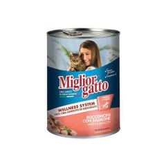 MİGLİOR GATTO SOMON PARÇALI KEDİ KONSERVE 405GR
