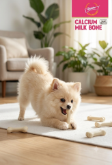 GNAWLERS KALSİYUMLU SÜTLÜ KÖPEK ÖDÜL KEMİĞİ 5 CM (30'LU)