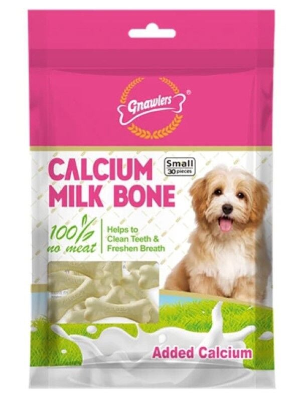 GNAWLERS KALSİYUMLU SÜTLÜ KÖPEK ÖDÜL KEMİĞİ 5 CM (30'LU)