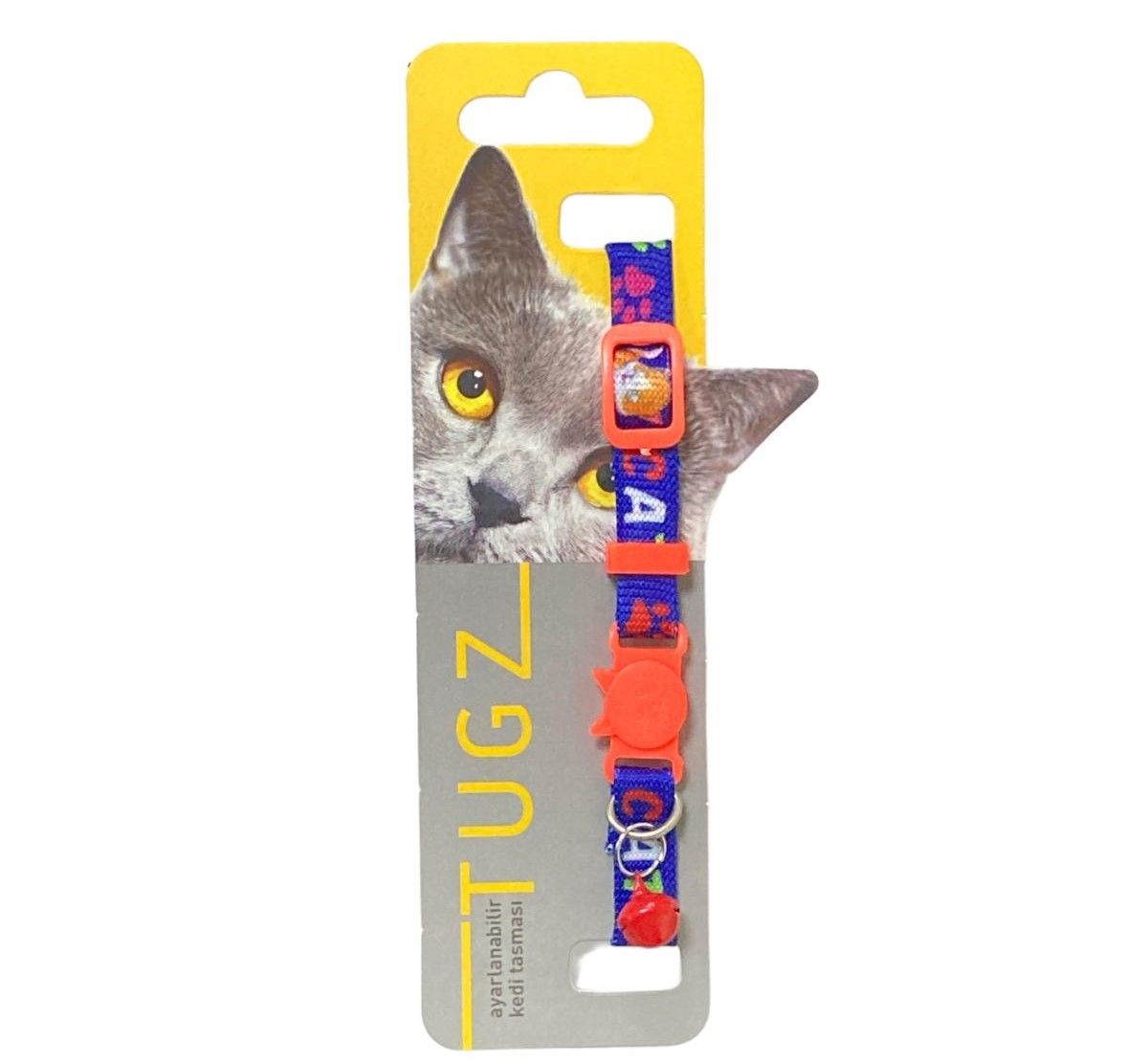 TUGZ NEON KEDİ BOYUN TASMASI (KOLİ İÇİ 12 ADETTİR)