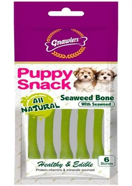 GNAWLERS SEAWEED NATURAL BONE 6'LI