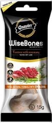 GNAWLERS WİSE BONE GEYİK VE BİBERİYELİ KÖPEK ÖDÜL KEMİĞİ 15GR