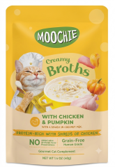 MOOCHİE ÇORBA KEDİ ÖDÜLÜ TAVUK-BALKABAĞI 40 GR(KUTU İÇİ 16 ADETTİR)