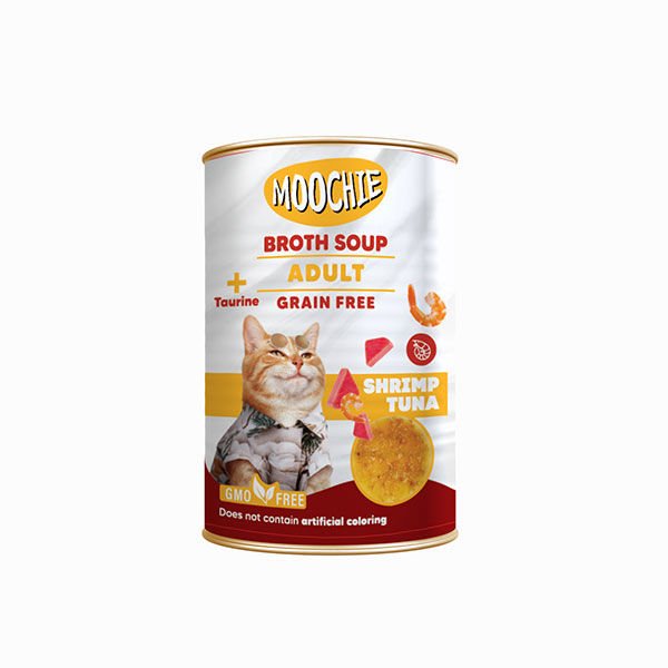 MOOCHİE ET SUYU ÇORBA KARİDES TON BALIKLI YETİŞKİN KEDİ 135 ML