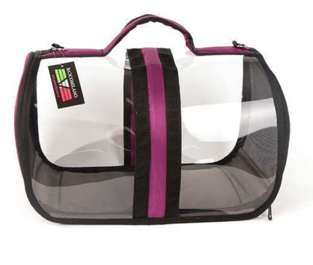 BACCO MİLANO ŞEFFAF ÇANTA MOR 44X28X28 CM