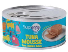 SUPREME CAT TON BALIKLI PÜRE YETİŞKİN KONSERVE KEDİ MAMASI 85GR(12'Lİ)
