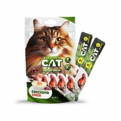 EUROGOLD CAT SIVI KEDİ ÖDÜLÜ TAVUK- CİĞER 5X12 GR