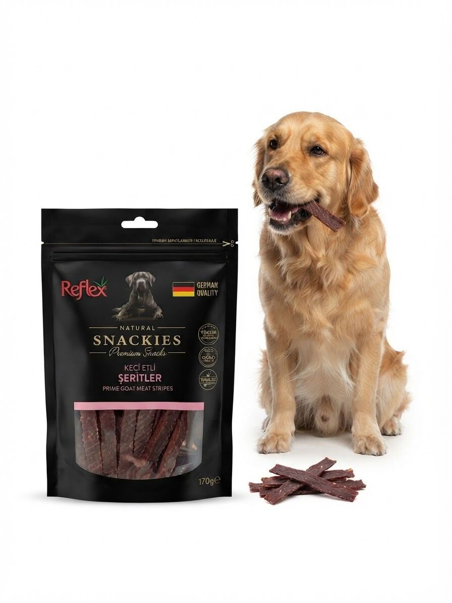 REFLEX SNACKİES KEÇİ ETLİ ŞERİTLER 170 GR