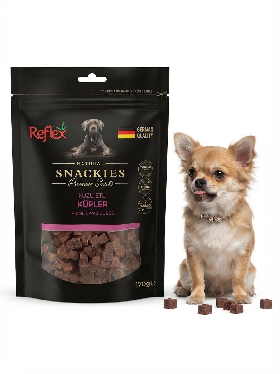 REFLEX SNACKİES KUZU ETLİ KÜPLER 170 GR