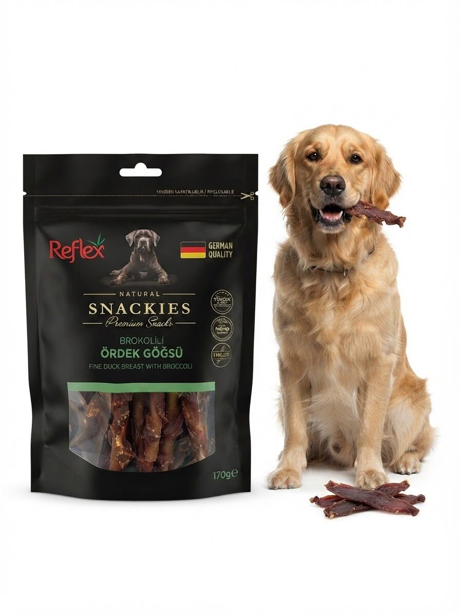 REFLEX SNACKİES BROKOLİLİ ÖRDEK GÖĞSÜ 170 GR
