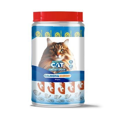 EUROGOLD CAT SIVI KEDİ ÖDÜLÜ SOMON - KARİDES 30X15 GR
