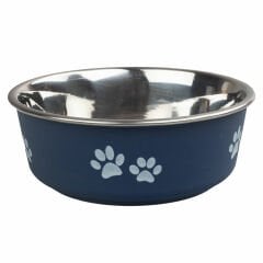 ORİPET PFB(D) 17 CM 830 ML PATİ DESENLİ LACİVERT MAMA KABI