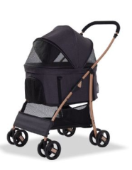 EURODOG KATLANABİLİR KEDİ-KÖPEK ARB. SİYAH 64X50X98 CM
