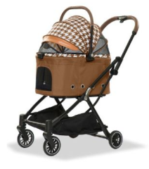 EURODOG KATLANABİLİR KEDİ-KÖPEK ARB. KAHVERENGİ 67X49X100 CM