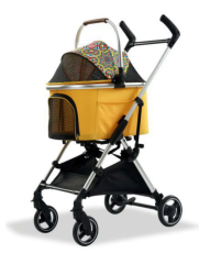 EURODOG KATLANABİLİR KEDİ-KÖPEK ARB. SARI 60X44X100 CM