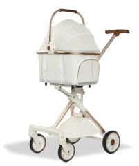 EURODOG KATLANABİLİR KEDİ-KÖPEK ARB. BEYAZ 80,5X48,5X112 CM