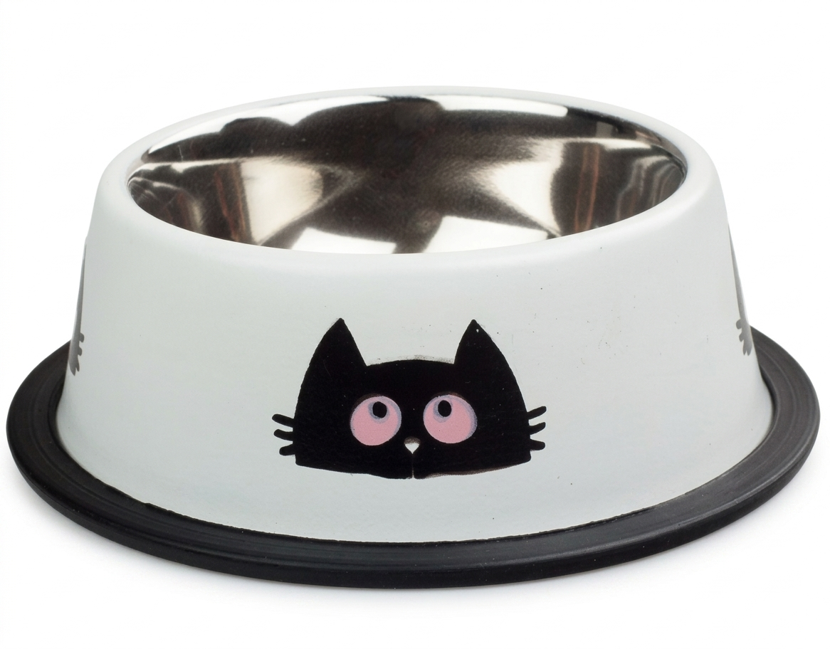 ORİPET ACRCT(P) 4 CUP 1050 ML KEDİ DESENLİ MAMA SU KABI