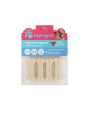 HEYMYPET DERİ PRES KEMİK 7 CM XS BOY 4'LÜ PAKET BEYAZ
