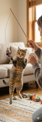 W587 (PAKET İÇİ 10 ADETİR ) FARELİ AHŞAP KEDİ OLTASI