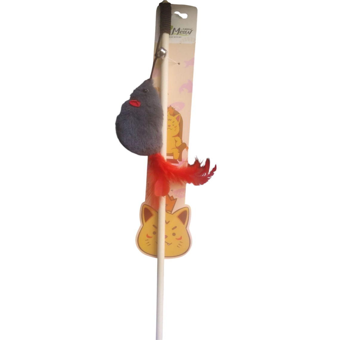 W584(PAKET İÇİ 10 ADETTİR) FARELİ AHŞAP KEDİ OLTASI