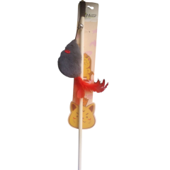 W584(PAKET İÇİ 10 ADETTİR) FARELİ AHŞAP KEDİ OLTASI