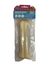 HEYMYPET DERİ PRES KEMİK 15 CM M BOY 1'Lİ PAKET BEYAZ
