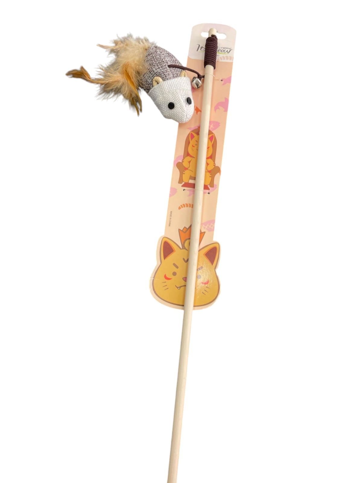 W586 (PAKET İÇİ 10 ADETTİR) FARELİ AHŞAP KEDİ OLTASI