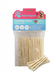 HEYMYPET DERİ BURGU ÇUBUK İNCE BOY 80'Lİ PAKET BEYAZ