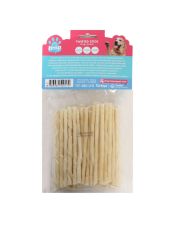 HEYMYPET DERİ BURGU ÇUBUK İNCE BOY 80'Lİ PAKET BEYAZ