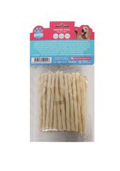 HEYMYPET DERİ BURGU ÇUBUK KALIN BOY 50'Lİ PAKET BEYAZ
