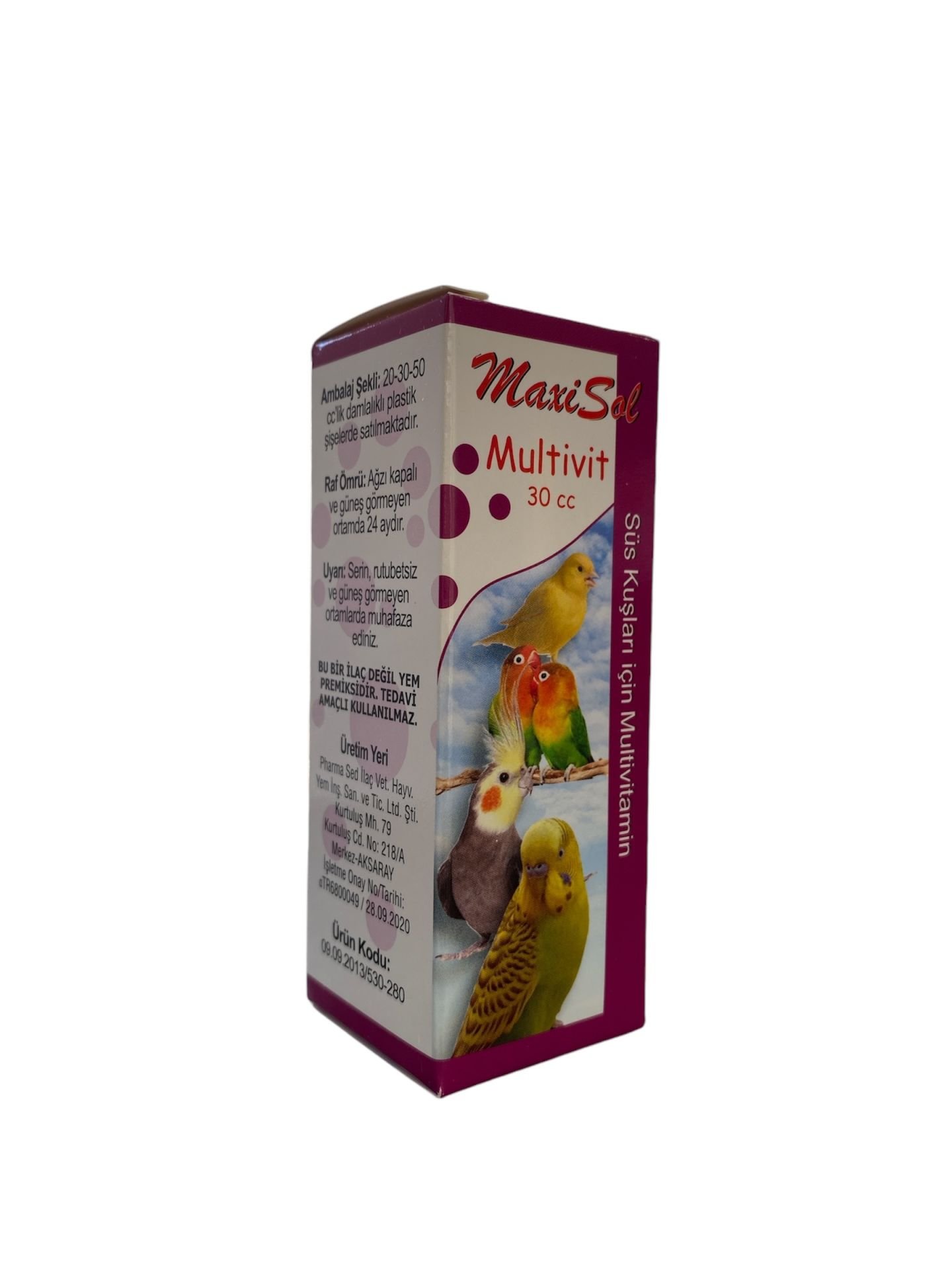 MAXİSOL KUŞ MULTİVİTAMİN 30 CC